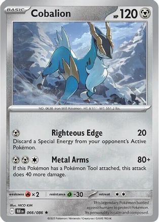 Cobalion (066/086) [SV Black Bolt] Reverse Holofoil - Rare