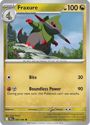 Fraxure (069/086) [SV Black Bolt] Reverse Holofoil - Common