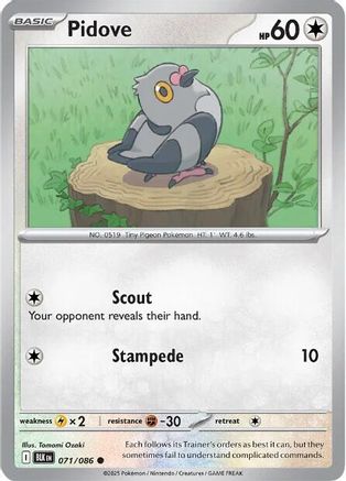 Pidove (071/086) [SV Black Bolt] Reverse Holofoil - Common