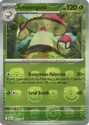 Amoonguss (Master Ball Pattern) (011/086) [SV Black Bolt] Holofoil - Uncommon