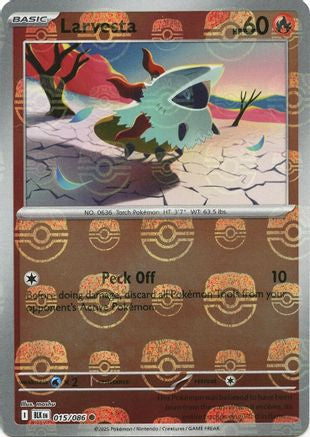 Larvesta (Master Ball Pattern) (015/086) [SV Black Bolt] Holofoil - Common