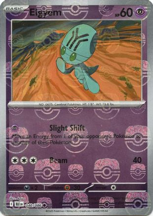 Elgyem (Master Ball Pattern) (040/086) [SV Black Bolt] Holofoil - Common
