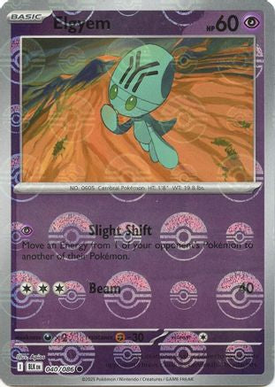 Elgyem (Poke Ball Pattern) (040/086) [SV Black Bolt] Holofoil - Common