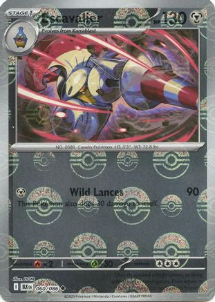 Escavalier (Poke Ball Pattern) (060/086) [SV Black Bolt] Holofoil - Common