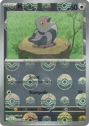 Pidove (Poke Ball Pattern) (071/086) [SV Black Bolt] Holofoil - Common