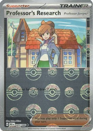 Professor's Research (Poke Ball Pattern) (085/086) [SV Black Bolt] Holofoil - Uncommon