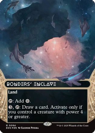 Bonders' Enclave (EOS-094) (Borderless) (Galaxy Foil) [Edge of Eternities: Stellar Sights] Foil