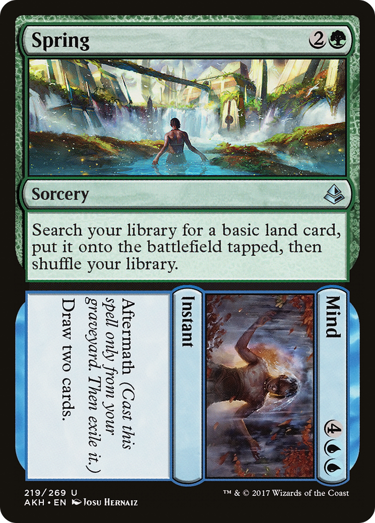 Spring // Mind (AKH-219) [Amonkhet] Foil