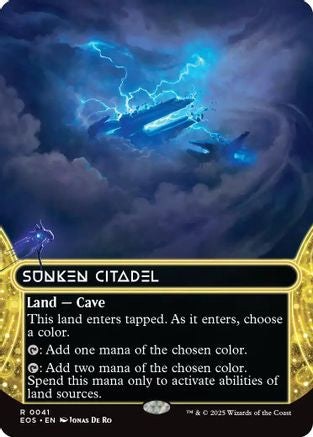 Sunken Citadel (EOS-041) (Borderless) [Edge of Eternities: Stellar Sights] Foil