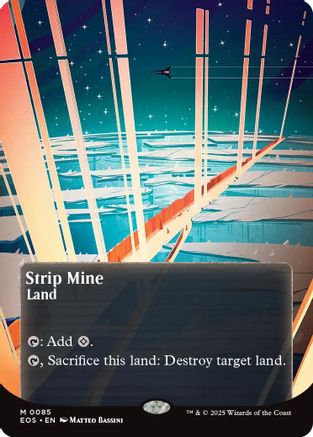 Strip Mine (EOS-085) (Borderless) [Edge of Eternities: Stellar Sights] Foil