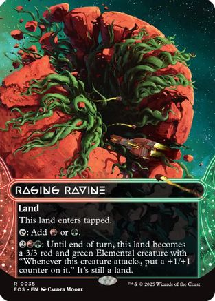 Raging Ravine (EOS-035) (Borderless) [Edge of Eternities: Stellar Sights]