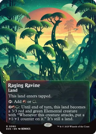 Raging Ravine (EOS-080) (Borderless) [Edge of Eternities: Stellar Sights]