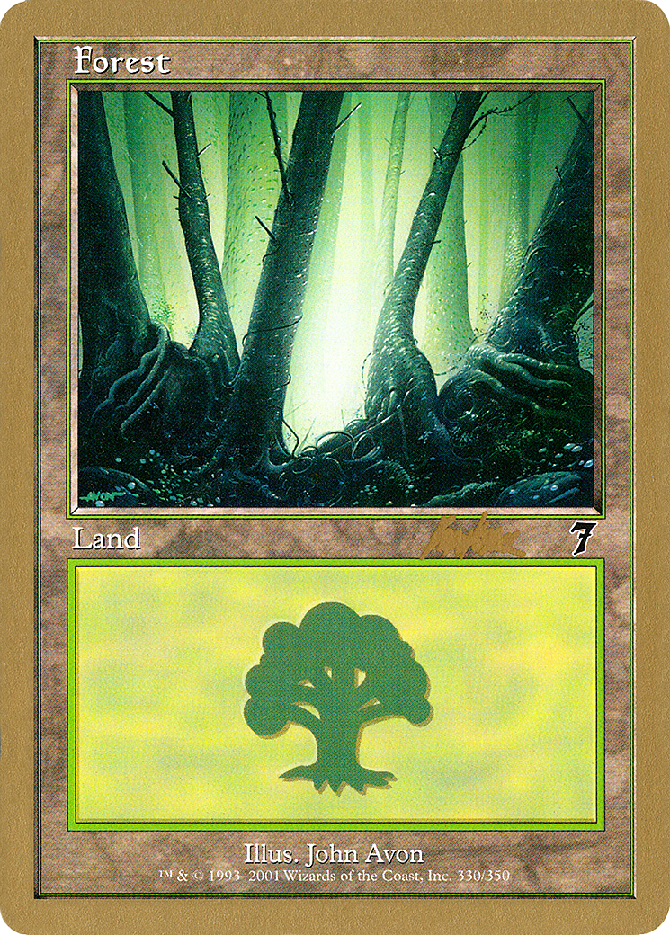 Forest (330) - 2002 Brian Kibler (7ED) [World Championship Decks 2002]