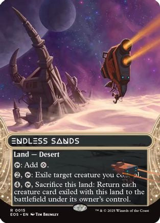 Endless Sands (EOS-015) (Borderless) [Edge of Eternities: Stellar Sights] Foil