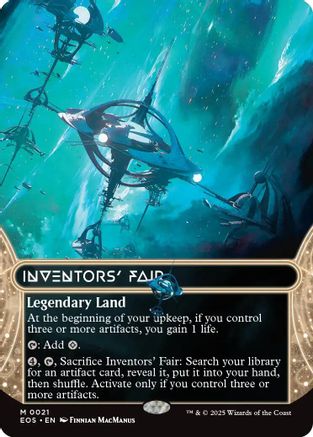Inventors' Fair (EOS-021) (Borderless) [Edge of Eternities: Stellar Sights] Foil