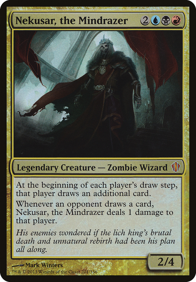 Nekusar, the Mindrazer (Commander 2013) (OVER-201) [Commander 2013 Oversized] Foil