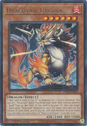 Dracotail Urgula (Rare) (JUSH-EN004) - Justice Hunters 1st Edition