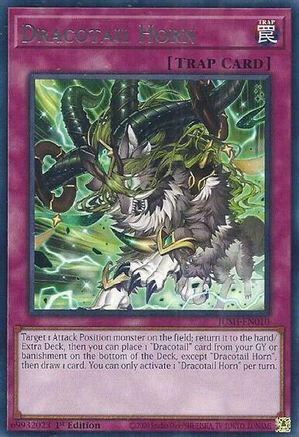 Dracotail Horn (Rare) (JUSH-EN010) - Justice Hunters 1st Edition