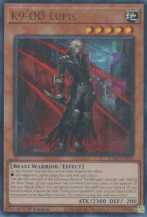 K9-00 Lupis (Ultra Rare) (JUSH-EN034) - Justice Hunters 1st Edition