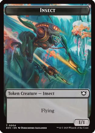 Insect // Beast (0005) Double-Sided Token (EOC-4 // 5) [Commander: Edge of Eternities]