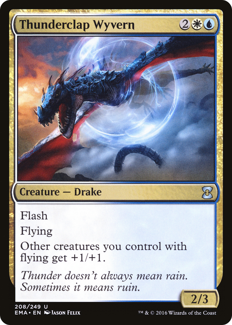 Thunderclap Wyvern (EMA-208) [Eternal Masters] Foil