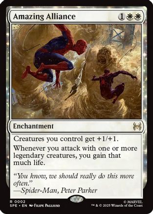 Amazing Alliance (SPE-002) [Marvel's Spider-Man: Eternal-Legal] Foil