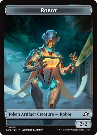 Robot // Lander (0008) Double-Sided Token (EOE-10 // 8) [Edge of Eternities] Foil