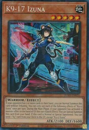 K9-17 Izuna (Collector's Rare) (JUSH-EN031) - Justice Hunters 1st Edition