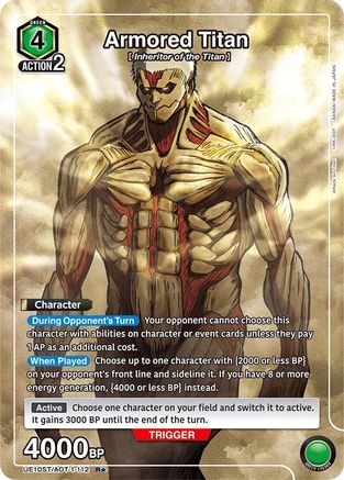 Armored Titan (R*) (UE10ST/AOT-1-112) - UE10ST Attack on Titan Starter Deck Foil