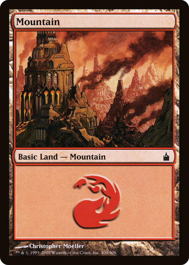 Mountain (RAV-300) [Ravnica: City of Guilds]