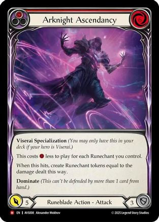 Arknight Ascendancy (Red) (AVS008) - Armory Deck: Legends Viserai