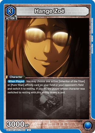 Hange Zoe (003) (UE10BT/AOT-1-003) - UE10BT Attack on Titan