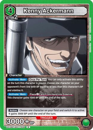 Kenny Ackermann (036) (UE10BT/AOT-1-036) - UE10BT Attack on Titan Foil