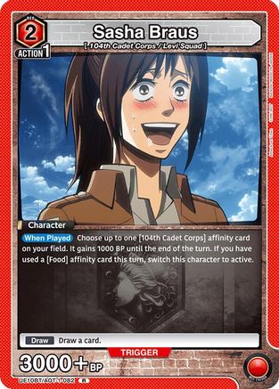 Sasha Braus (082) (UE10BT/AOT-1-082) - UE10BT Attack on Titan Foil