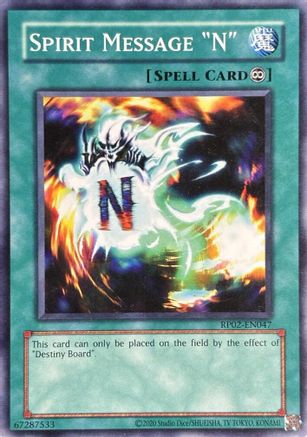 Spirit Message "N" (Common) (RP02-EN047) - Retro Pack 2 (2020 Date Reprint) Unlimited