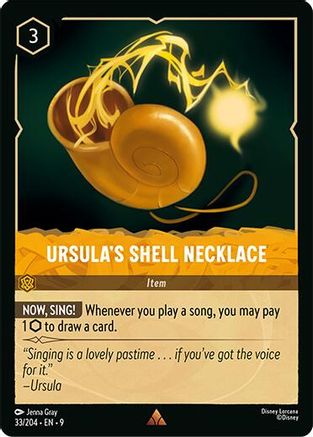 Ursula's Shell Necklace (33/204) - Fabled Cold Foil