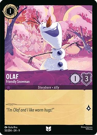 Olaf - Friendly Snowman (55/204) - Fabled