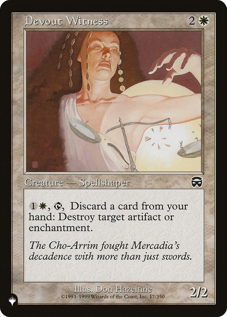 Devout Witness (LIST-17/350) [The List]
