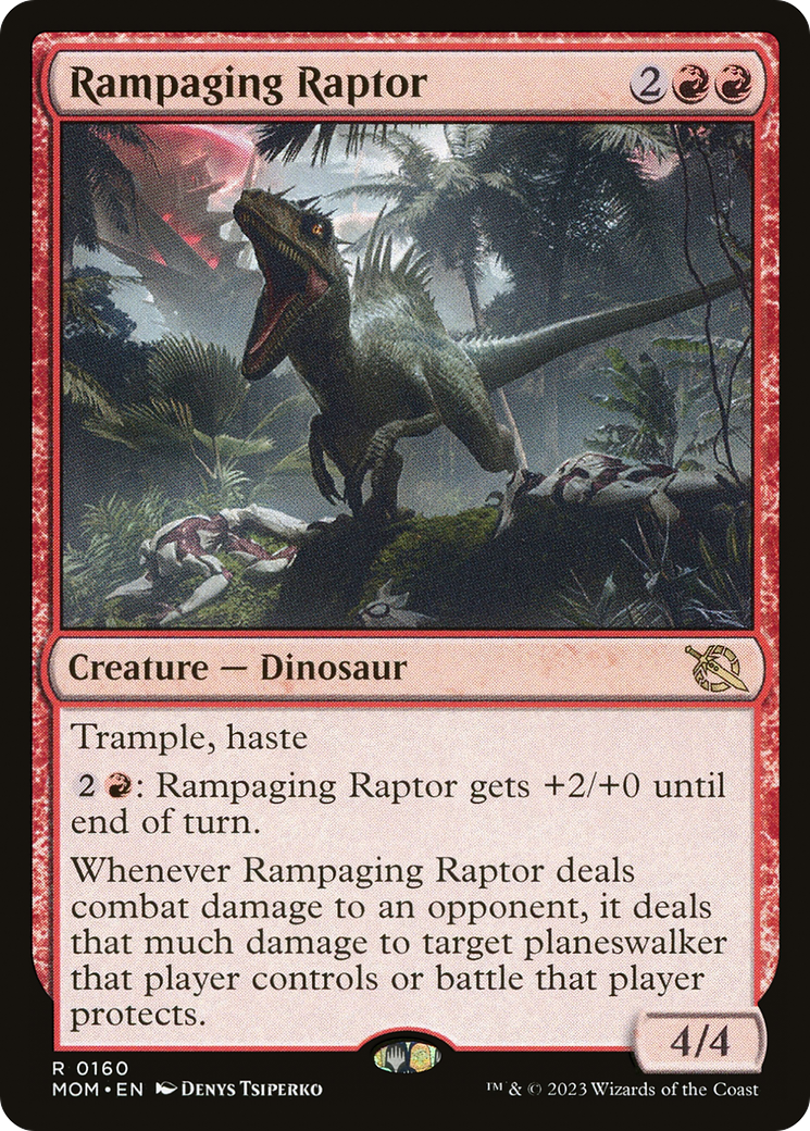 Rampaging Raptor (MOM-160) [March of the Machine] Foil