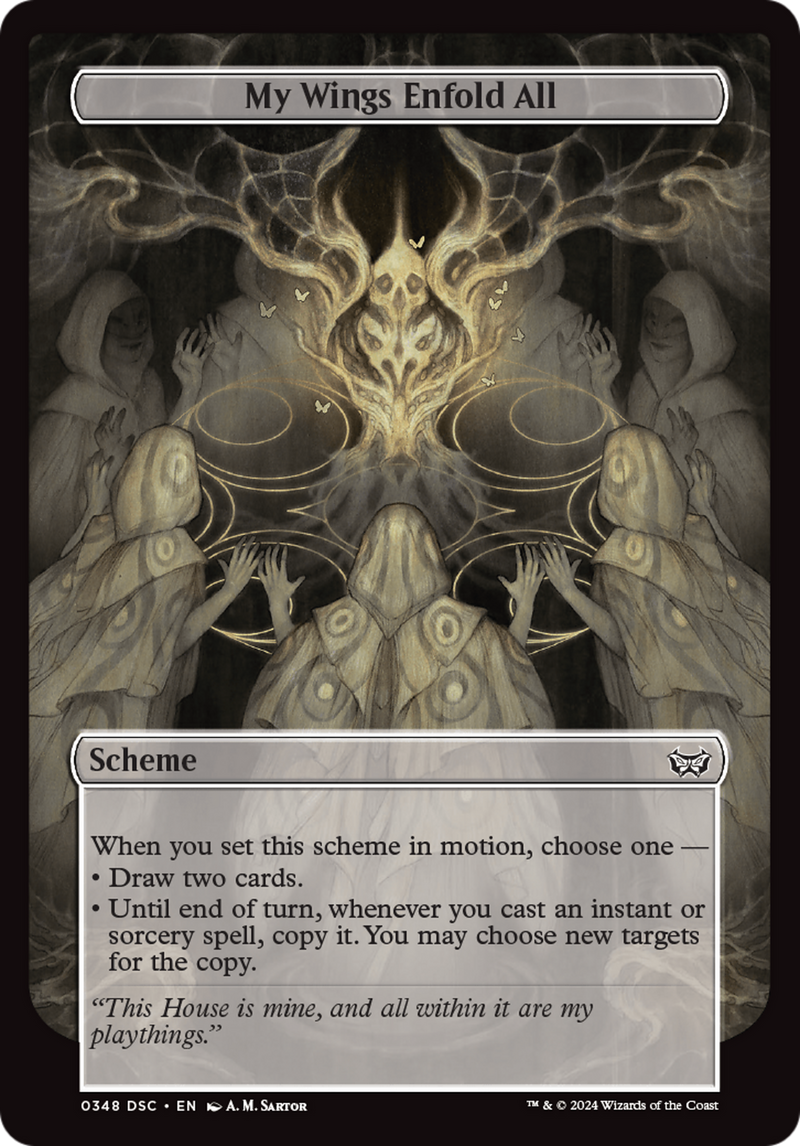 My Wings Enfold All (Full Art) (A:DSC-348) [Duskmourn: House of Horror Commander]