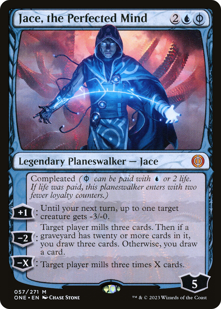 Jace, the Perfected Mind (ONE-057) [Phyrexia: All Will Be One] Foil
