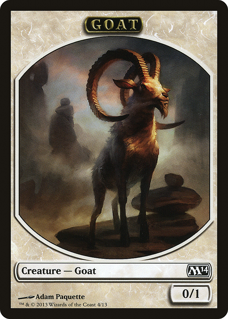 Goat Token (M14-004) [Magic 2014 Tokens]
