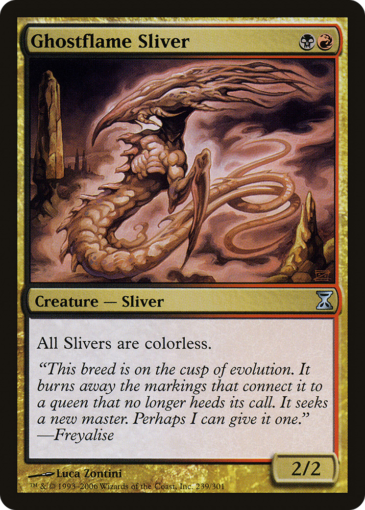 Ghostflame Sliver (TSP-239) [Time Spiral] Foil