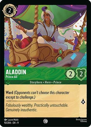 Aladdin - Prince Ali (92/204) - Fabled Cold Foil