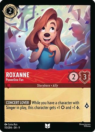 Roxanne - Powerline Fan (113/204) - Fabled Cold Foil