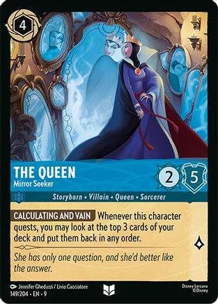 The Queen - Mirror Seeker (149/204) - Fabled Cold Foil