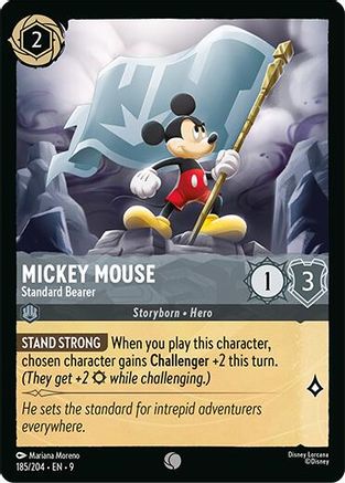 Mickey Mouse - Standard Bearer (185/204) - Fabled Cold Foil