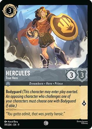 Hercules - True Hero (191/204) - Fabled Cold Foil