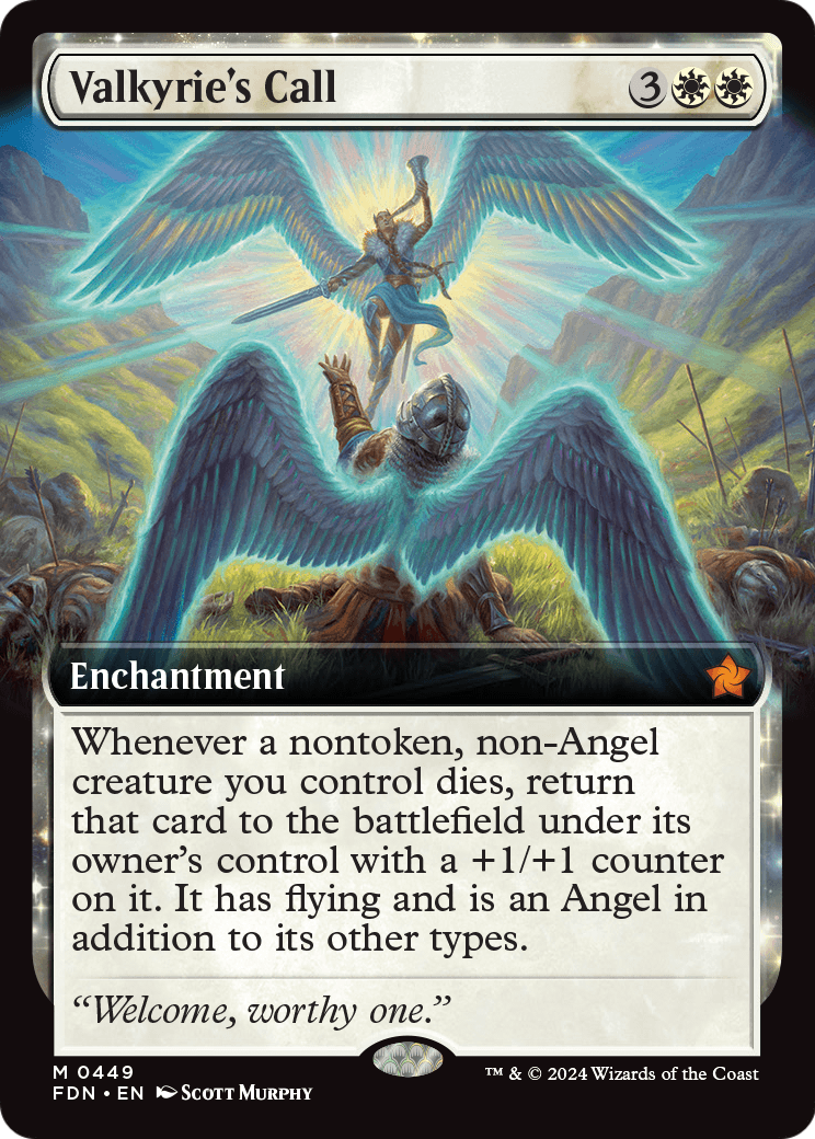 Valkyrie's Call (Extended Art) (FDN-449) [Foundations]