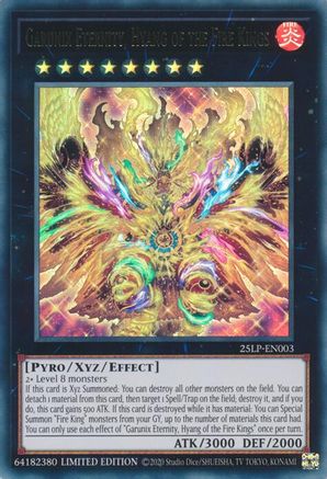 Garunix Eternity, Hyang of the Fire Kings (Ultra Rare) (25LP-EN003) - Limited Pack World Championship 2025 Limited